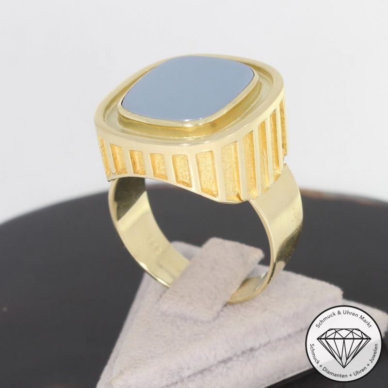 Wert 2990 € Lagenstein Ring in 585er 14 K Gelbgold - 93493