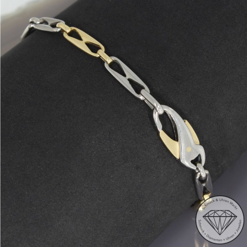 Wert 2750 € Bicolor Armband in 750er 18 K Gold - 93517