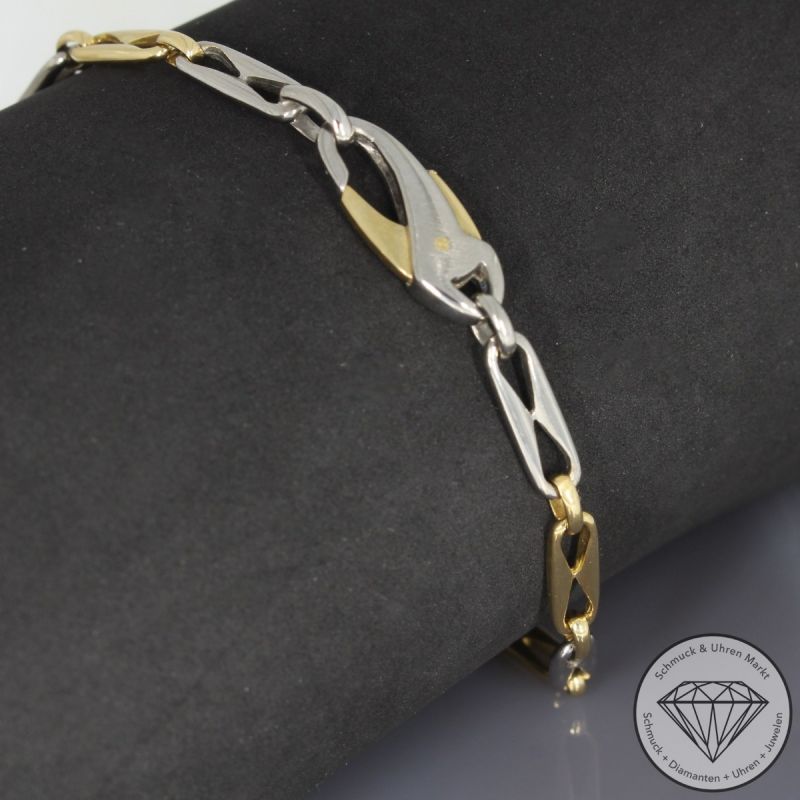 Wert 2750 € Bicolor Armband in 750er 18 K Gold - 93517