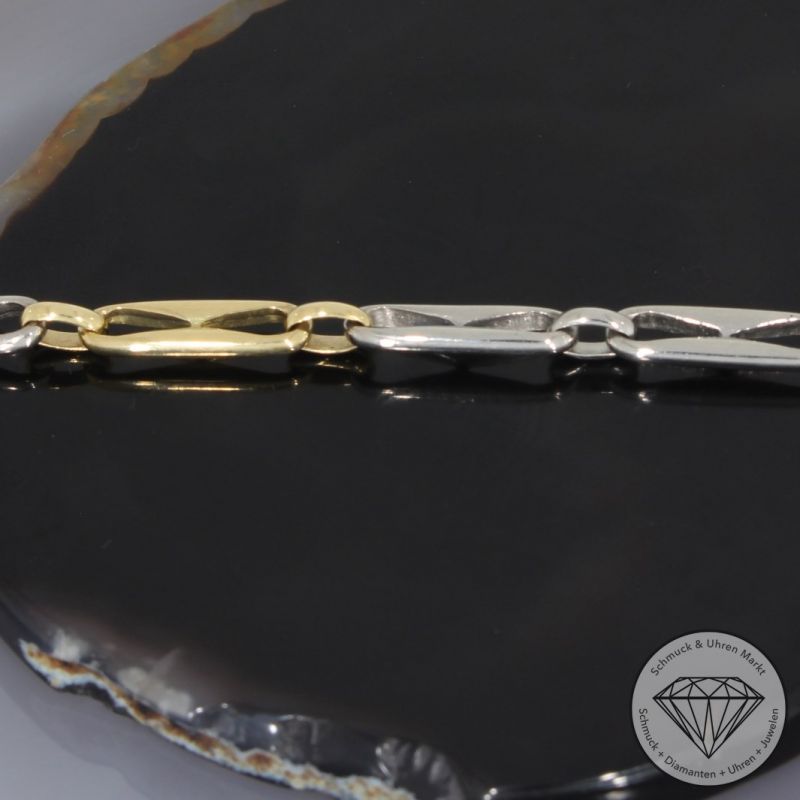 Wert 2750 € Bicolor Armband in 750er 18 K Gold - 93517