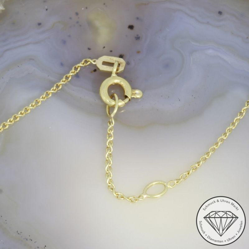 Wert 1800 € Barockperl Collier in 750er 18 K Gelbgold - 94018
