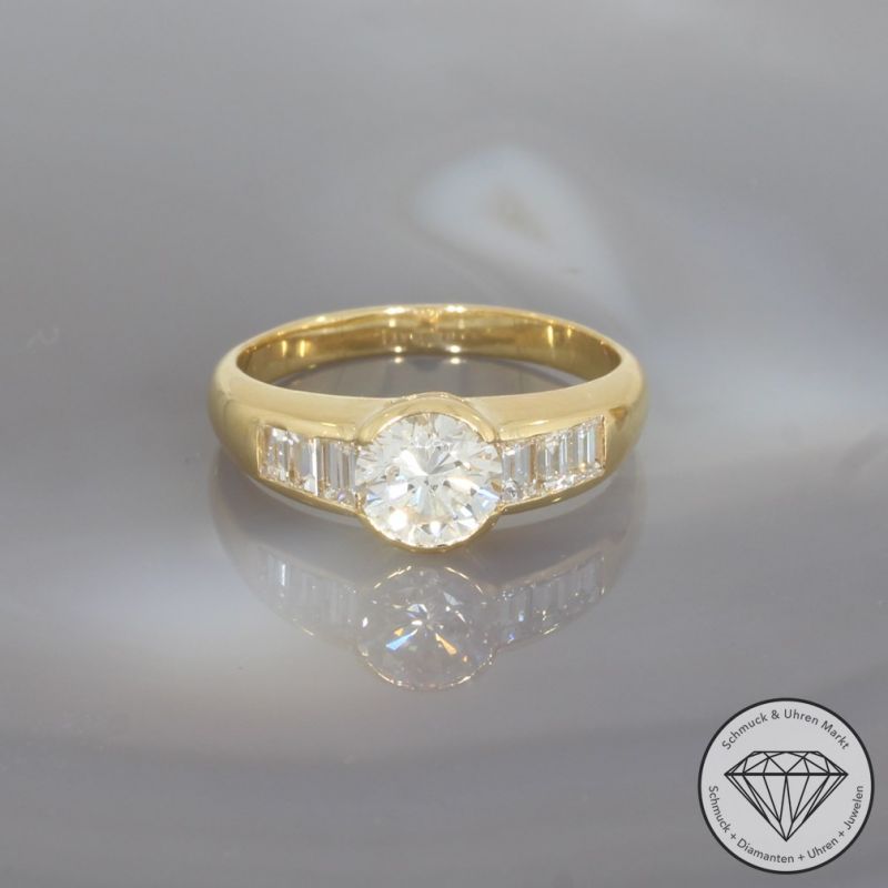 Wert 14900 € Brillant Diamant Ring in 750er 18 K Gelbgold - 94223