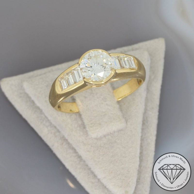 Wert 14900 € Brillant Diamant Ring in 750er 18 K Gelbgold - 94223