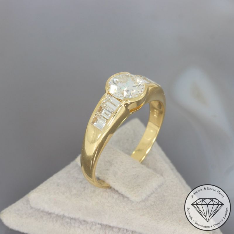 Wert 14900 € Brillant Diamant Ring in 750er 18 K Gelbgold - 94223