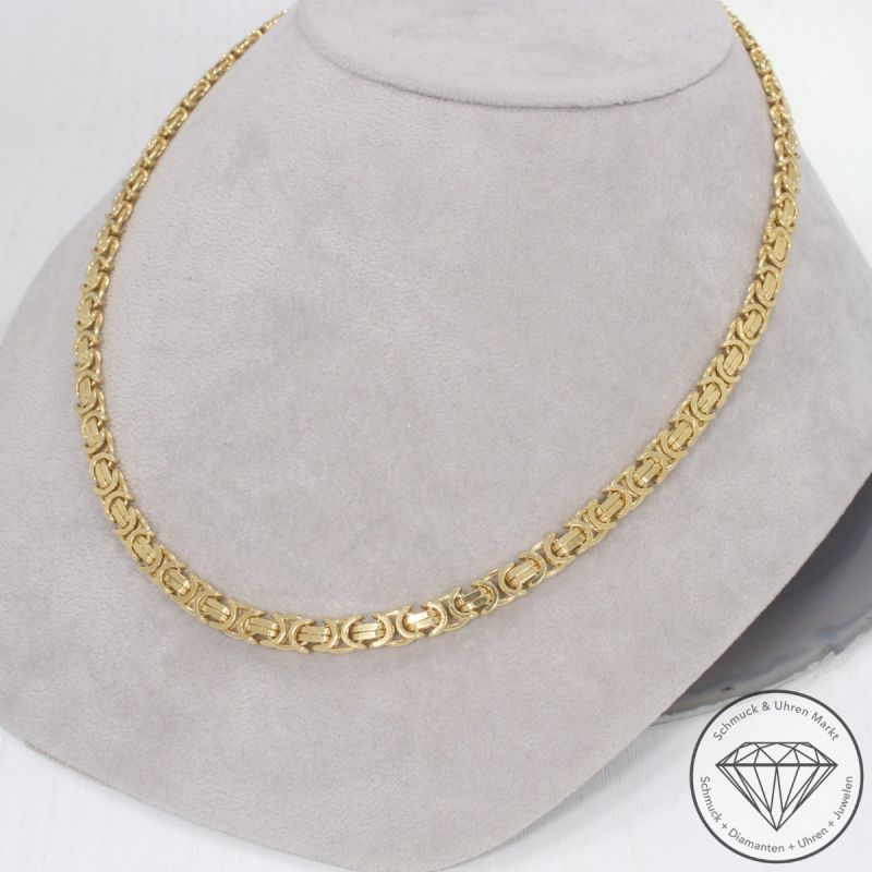 Wert 11950 € Königs Kette flach (61,1 Gramm) in 750er 18 K Gelbgold - 94226