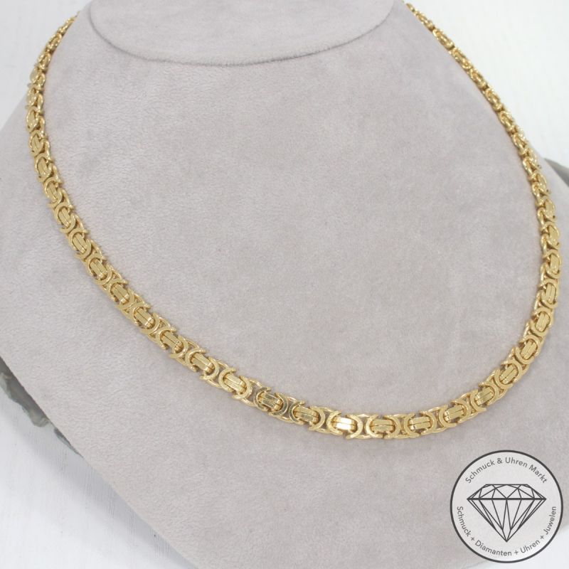 Wert 11950 € Königs Kette flach (61,1 Gramm) in 750er 18 K Gelbgold - 94226