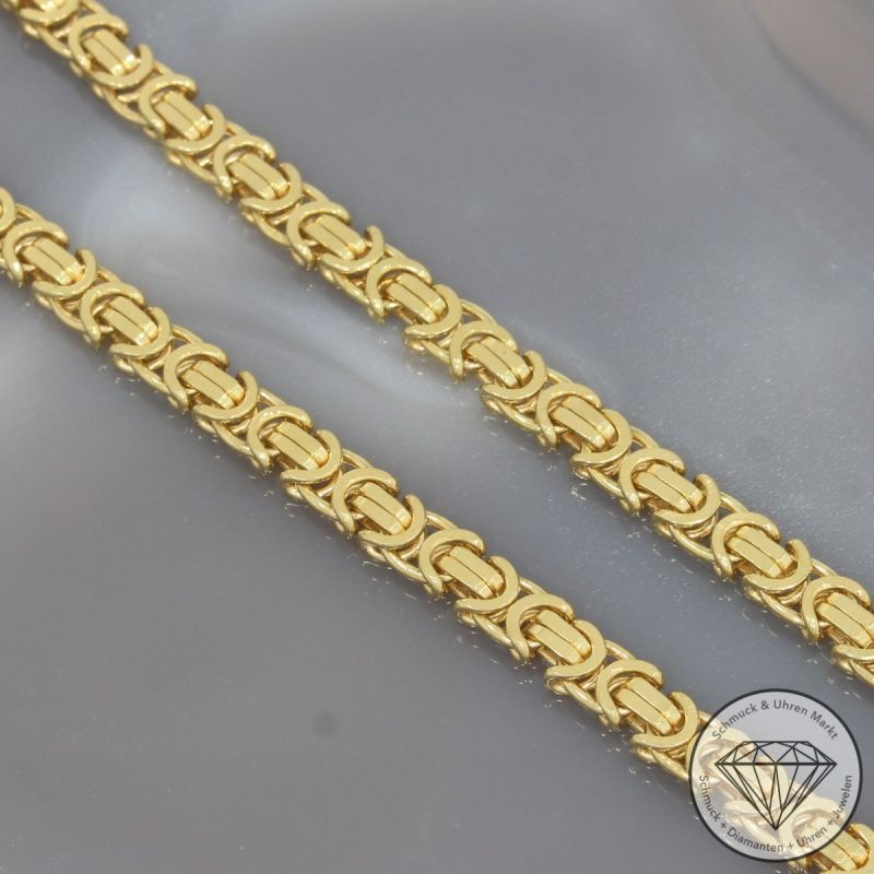 Wert 11950 € Königs Kette flach (61,1 Gramm) in 750er 18 K Gelbgold - 94226