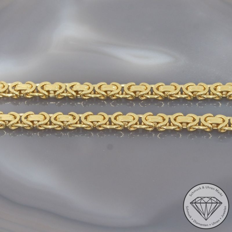 Wert 11950 € Königs Kette flach (61,1 Gramm) in 750er 18 K Gelbgold - 94226