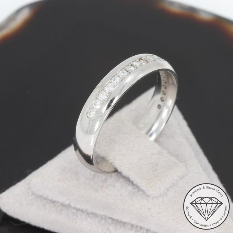 Wert 1150 € Brillant Ring (ca. 0,15 carat) in 585er 14 K Weißgold - 94232