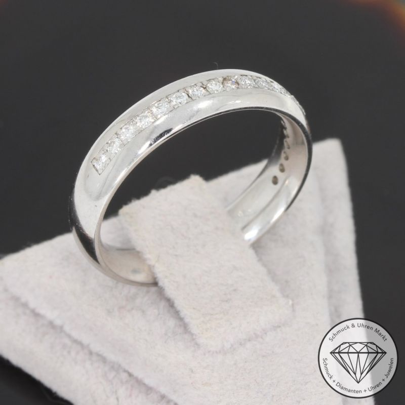 Wert 1150 € Brillant Ring (ca. 0,15 carat) in 585er 14 K Weißgold - 94232
