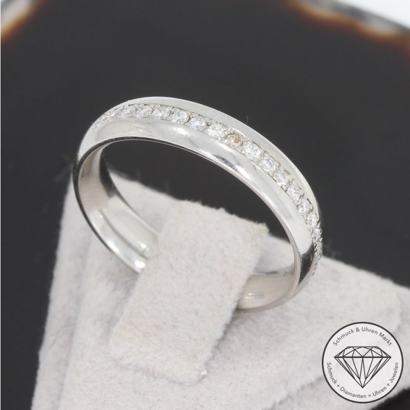 Wert 1150 € Brillant Ring (ca. 0,15 carat) in 585er 14 K Weißgold - 94232