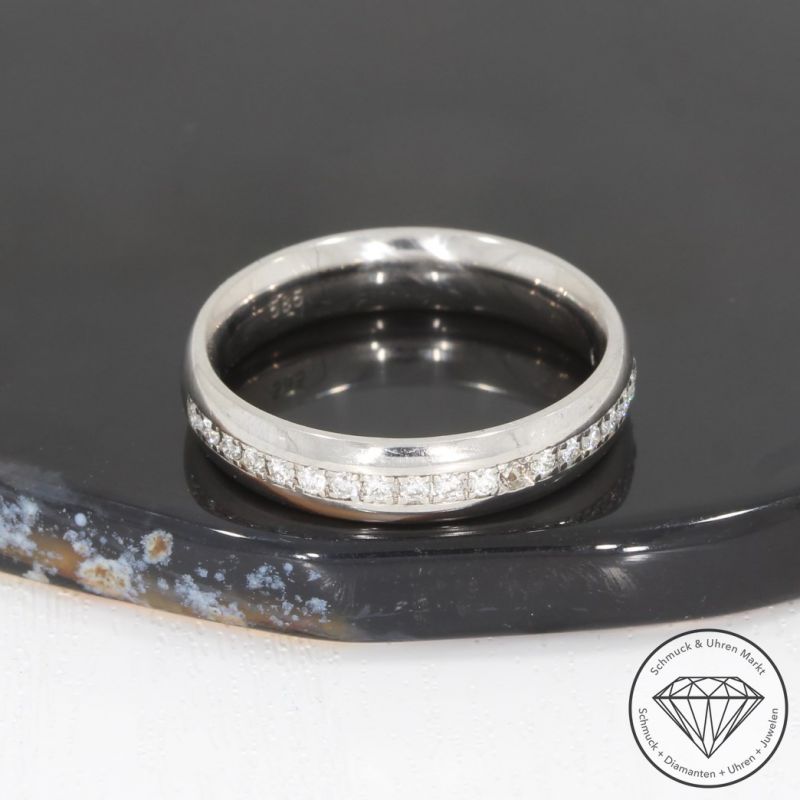 Wert 1150 € Brillant Ring (ca. 0,15 carat) in 585er 14 K Weißgold - 94232