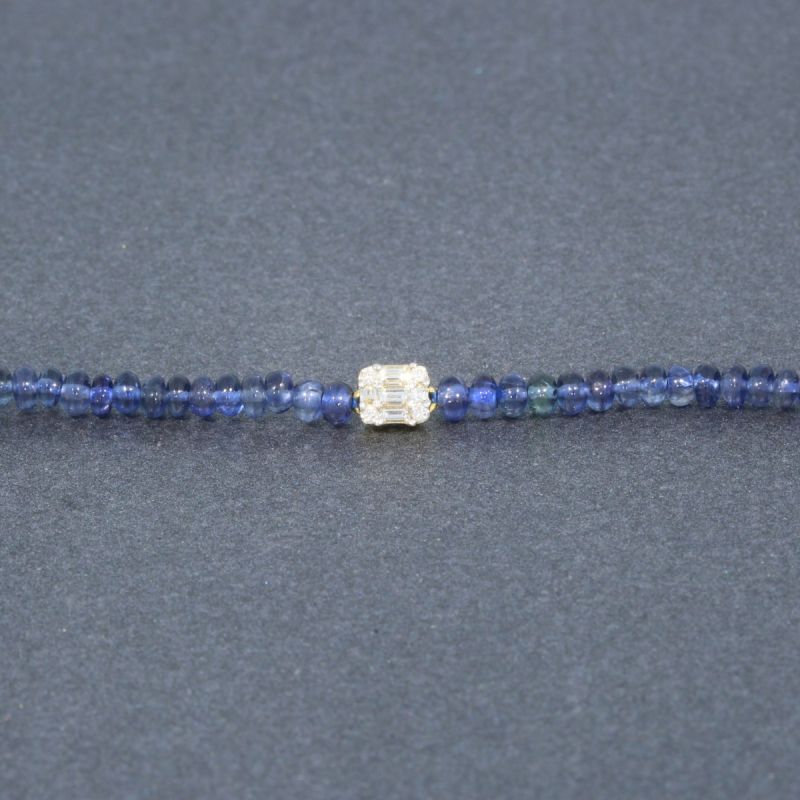 Wert 840 € Brillant Diamant Saphir Armband in 750er 18 K Gelbgold - H680
