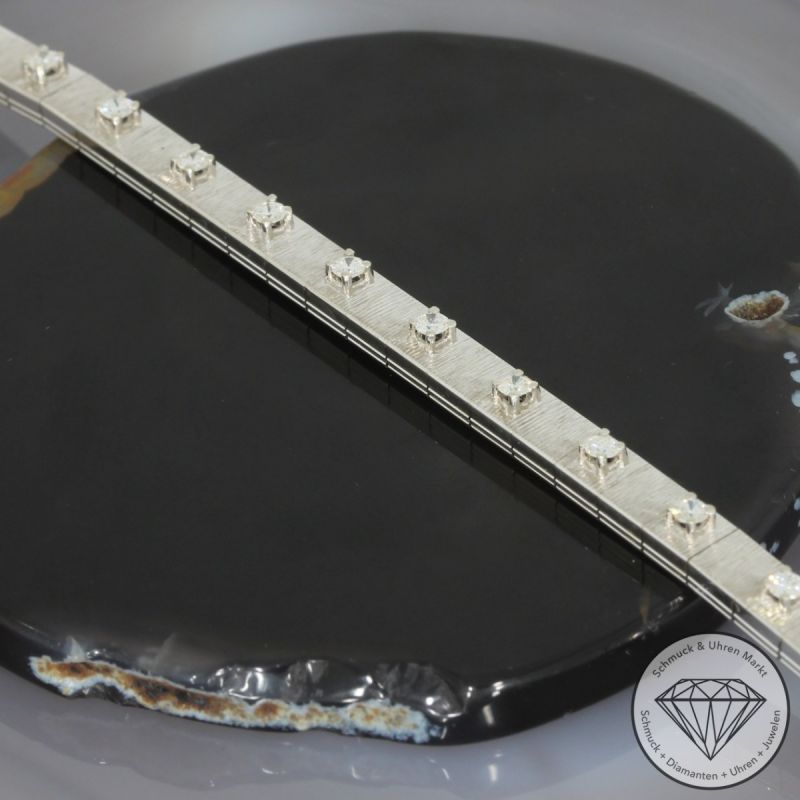 Wert 8150 € Brillant Armband (ca. 1,14 carat) in 750er 18 K Weißgold - 94379