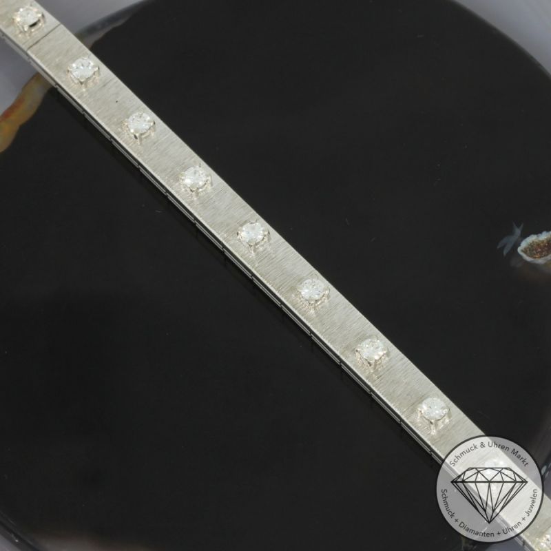 Wert 8150 € Brillant Armband (ca. 1,14 carat) in 750er 18 K Weißgold - 94379