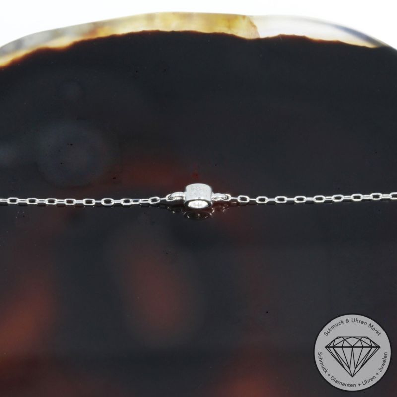 Wert 590 € Solitär Brillant Armband in 585er 14 K Weißgold - 94435