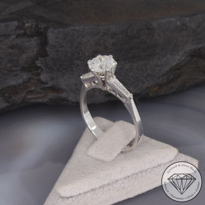 Wert 9900 € Brillant Diamant Ring in 585er 14 K Weißgold - 94578