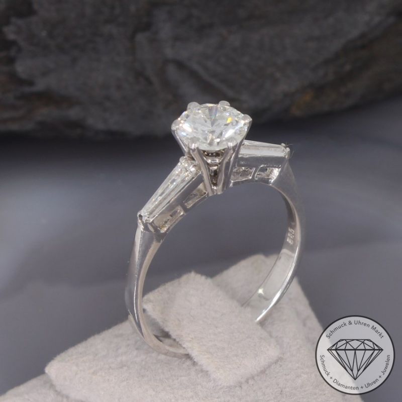 Wert 9900 € Brillant Diamant Ring in 585er 14 K Weißgold - 94578