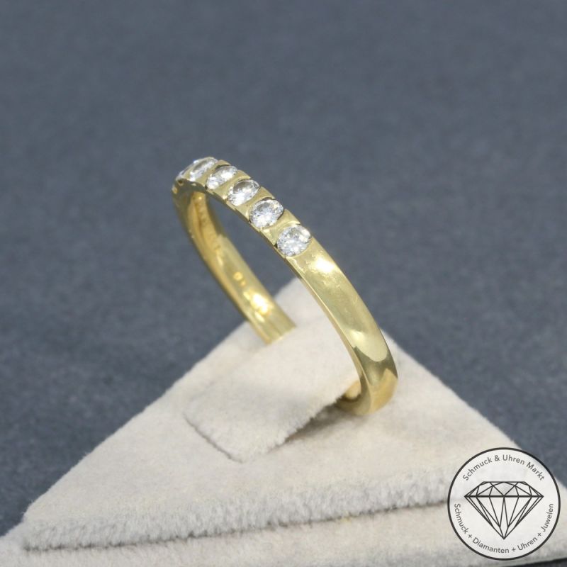 Wert 1650 € Brillant Ring (ca. 0,35 carat) in 750er 18 K Gelbgold - 94604