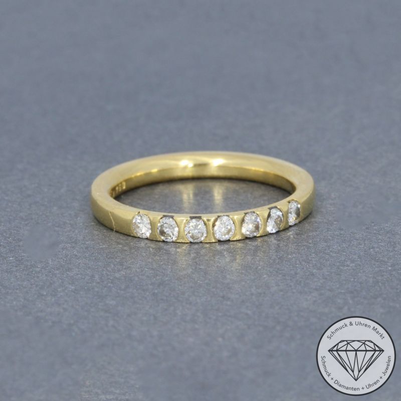 Wert 1650 € Brillant Ring (ca. 0,35 carat) in 750er 18 K Gelbgold - 94604