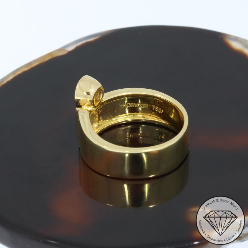 Sale! Wert 5600 € HOFACKER Solitär Brillant Ring (ca. 0,55 carat) in 750er 18 K Gelbgold - 94627