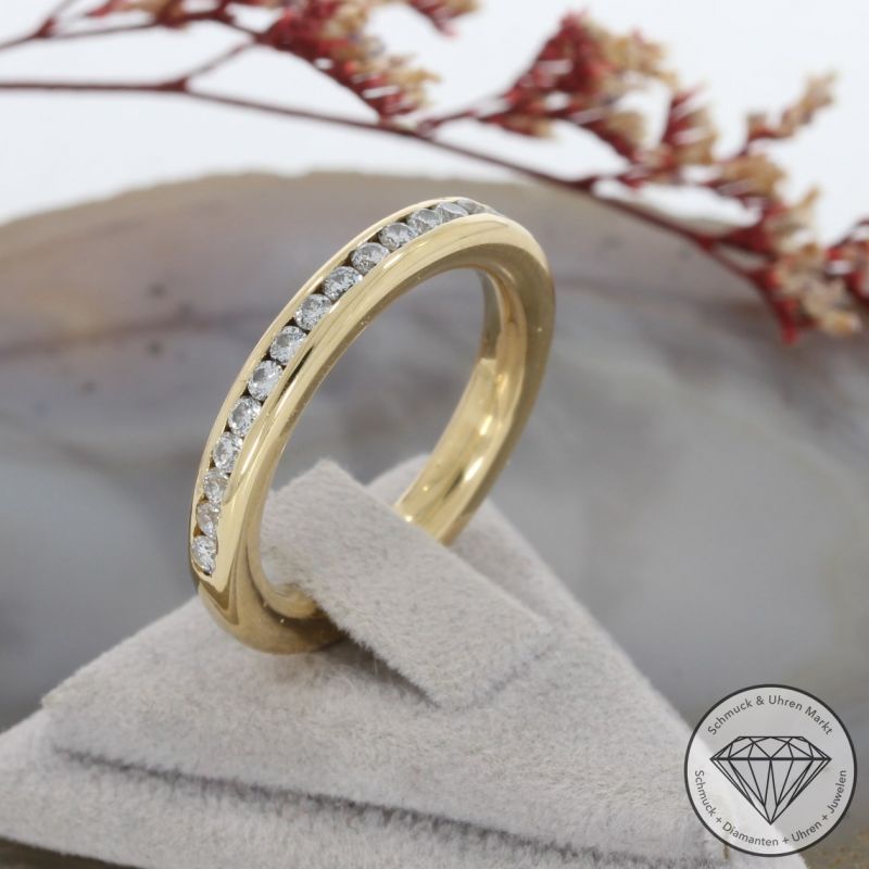 Wert 2500 € Brillant Ring (ca. 0,36 carat) in 750er 18 K Gelbgold - 94657