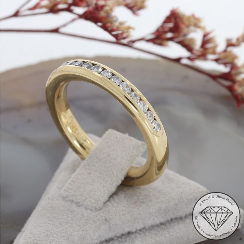 Wert 2500 € Brillant Ring (ca. 0,36 carat) in 750er 18 K Gelbgold - 94657