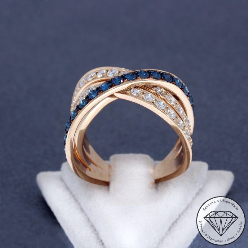 Wert 7090 € Brillant Ring in 585er 14 K Rosegold - H656