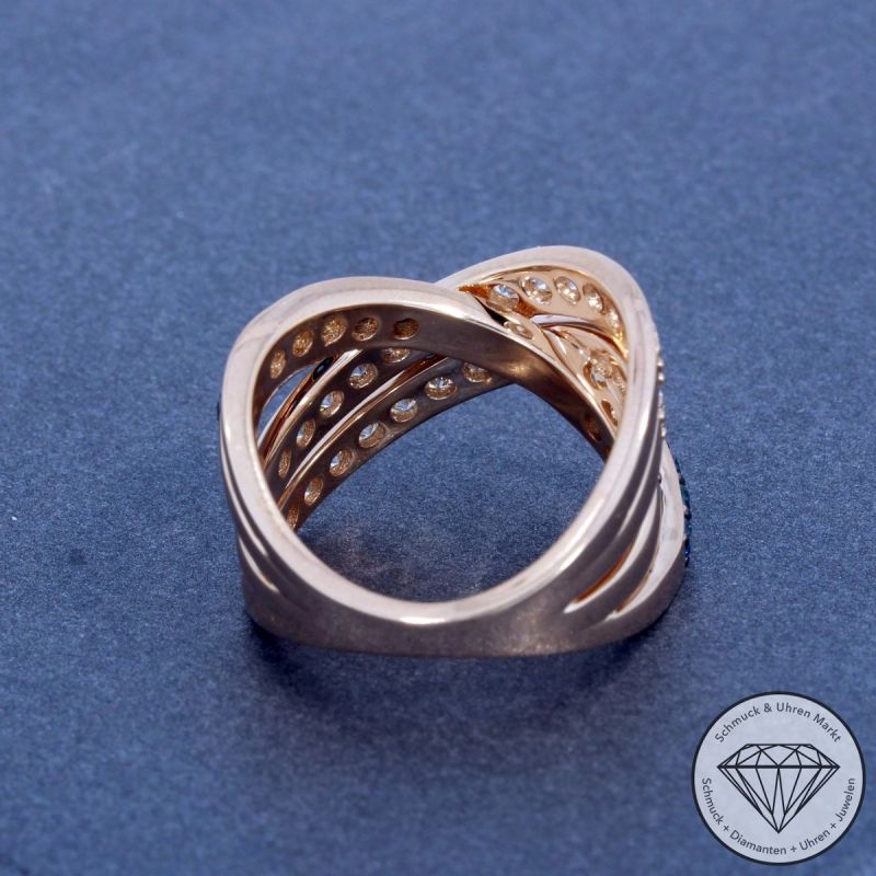 Wert 7090 € Brillant Ring in 585er 14 K Rosegold - H656