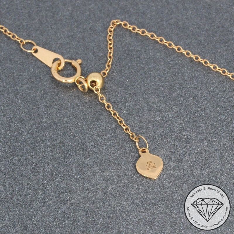 Sale! Wert 1790 € Brillant Turmalin Anhänger mit Kette in 750er 18 K Roségold - 94845