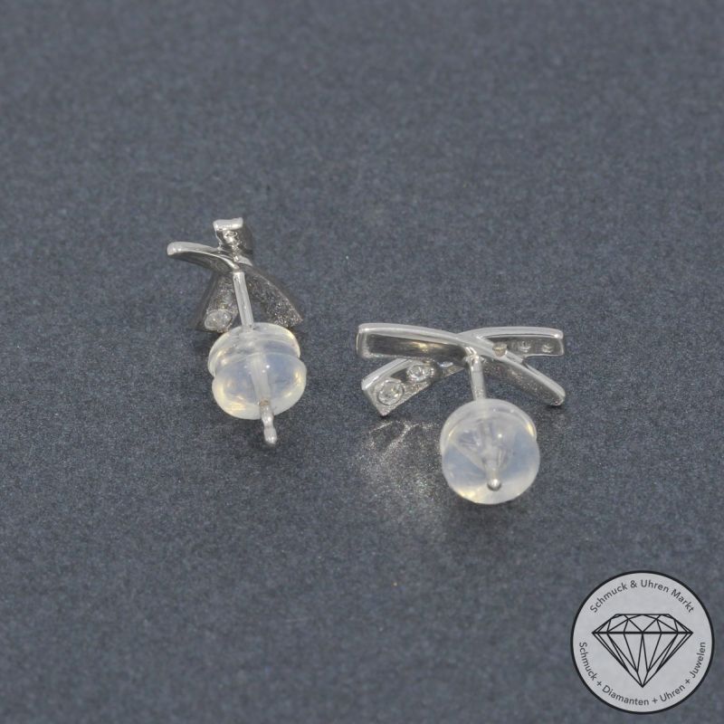 Wert 920 € Brillant Ohrstecker (0,22 carat) in 750er 18 K Weißgold - H650