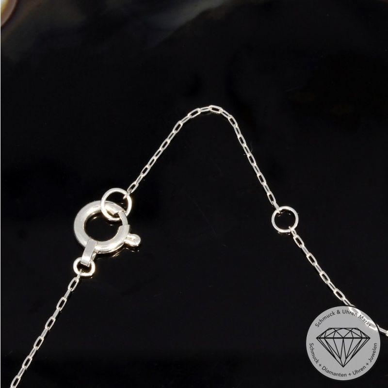 Sale! Wert 1570 € Brillant Diamant Anhänger mit Kette in 900er Platin - 94866