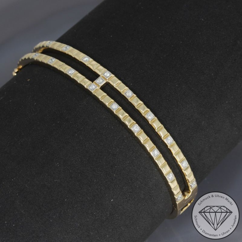 Wert 7370 € Brillant Armreif (0,20 carat) in 585er 14 K Gelbgold - 94882