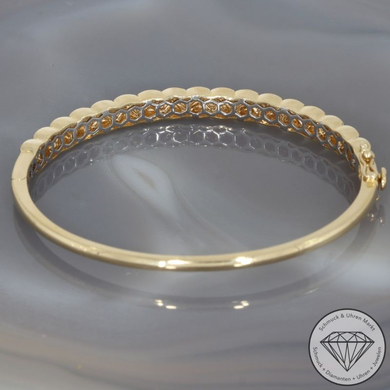 Wert 6390 € Diamant Armreif (0,40 carat) in 585er 14 K Gelbgold - 94887
