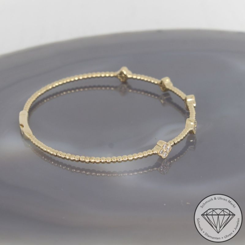 Wert 3090 € Brillant Armreif (0,35 carat) in 585er 14 K Gelbgold - H1577
