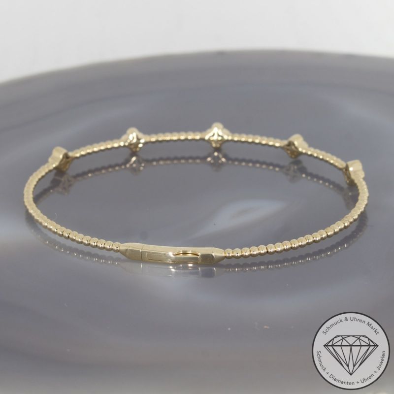 Wert 3090 € Brillant Armreif (0,35 carat) in 585er 14 K Gelbgold - H1577