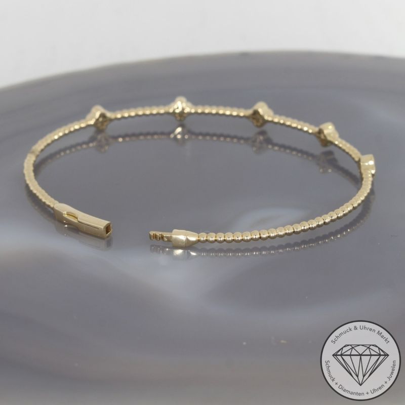 Wert 3090 € Brillant Armreif (0,35 carat) in 585er 14 K Gelbgold - H1577