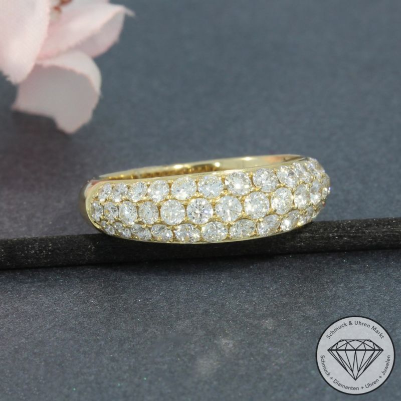 Wert 4450 € Brillant Ring (1,38 carat) in 585er 14 K Gelbgold - 94917