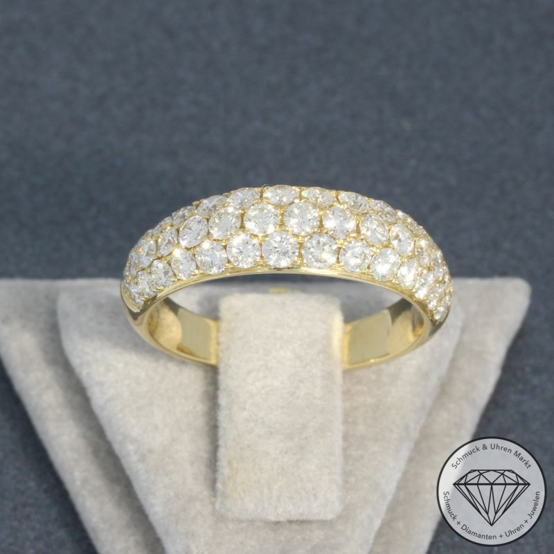 Wert 4450 € Brillant Ring (1,38 carat) in 585er 14 K Gelbgold - 94917
