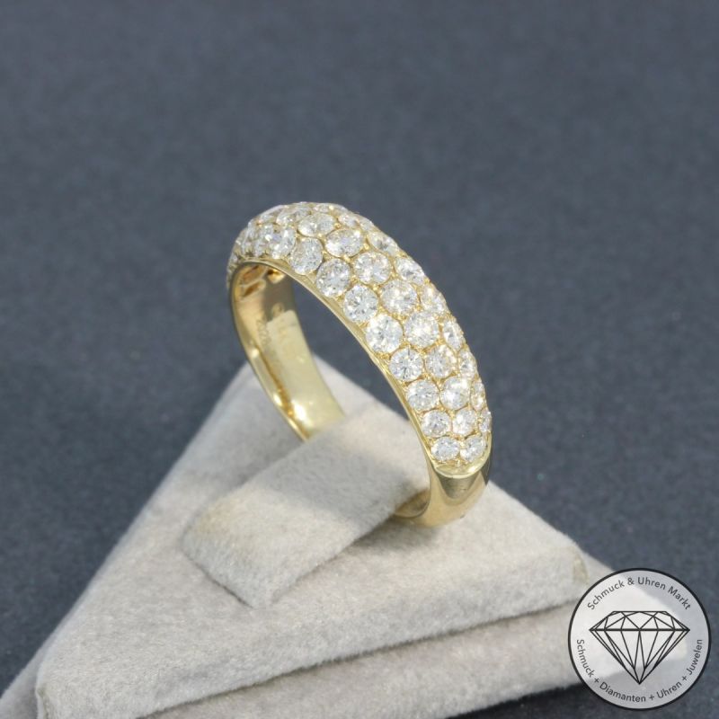 Wert 4450 € Brillant Ring (1,38 carat) in 585er 14 K Gelbgold - 94917