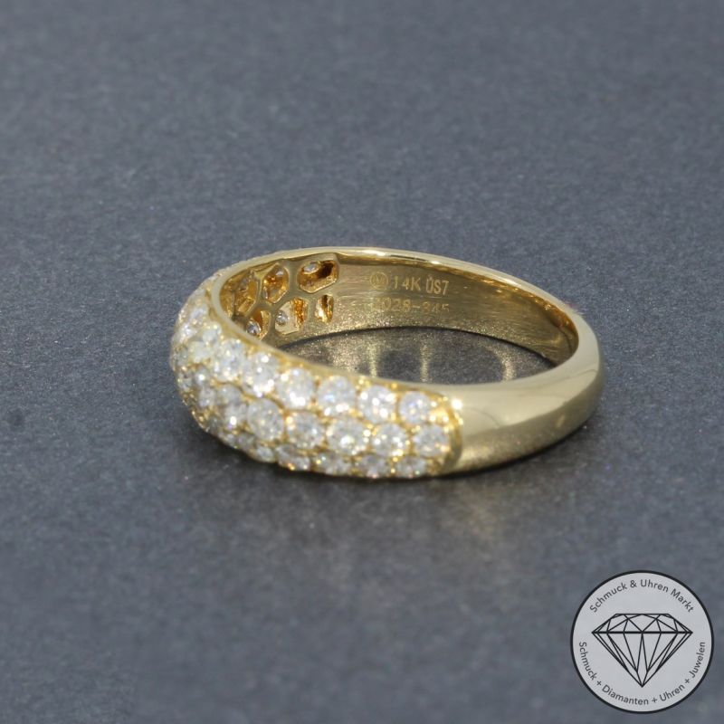 Wert 4450 € Brillant Ring (1,38 carat) in 585er 14 K Gelbgold - 94917