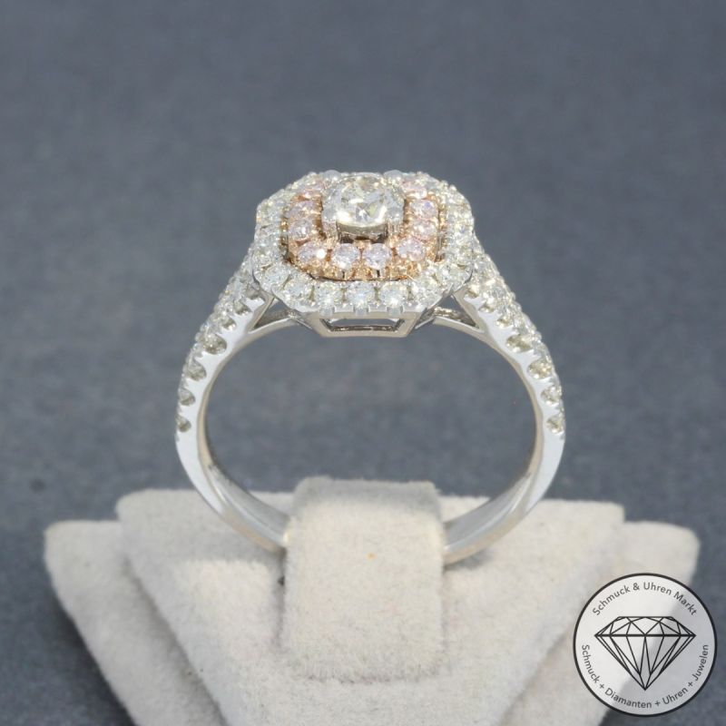 Wert 4450 € Bicolor Brillant Ring (1,09 carat) in 585er 14 K Gold - 94927
