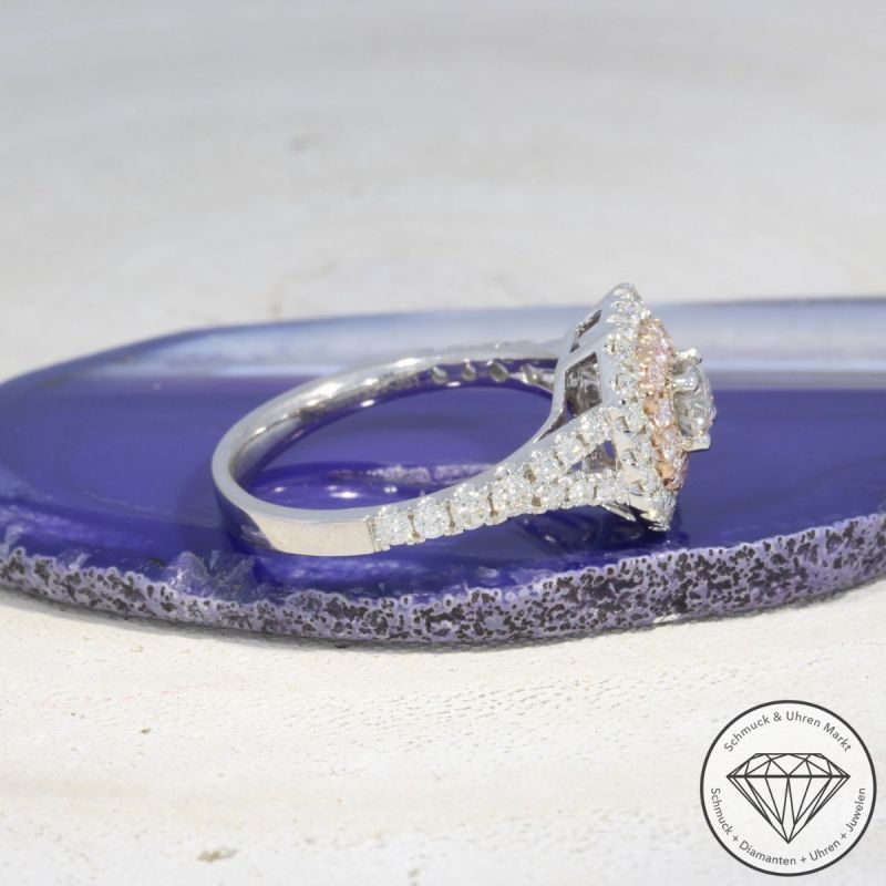 Wert 4450 € Bicolor Brillant Ring (1,09 carat) in 585er 14 K Gold - 94927