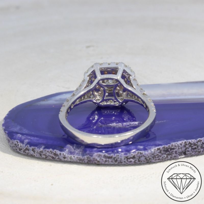Wert 4450 € Bicolor Brillant Ring (1,09 carat) in 585er 14 K Gold - 94927