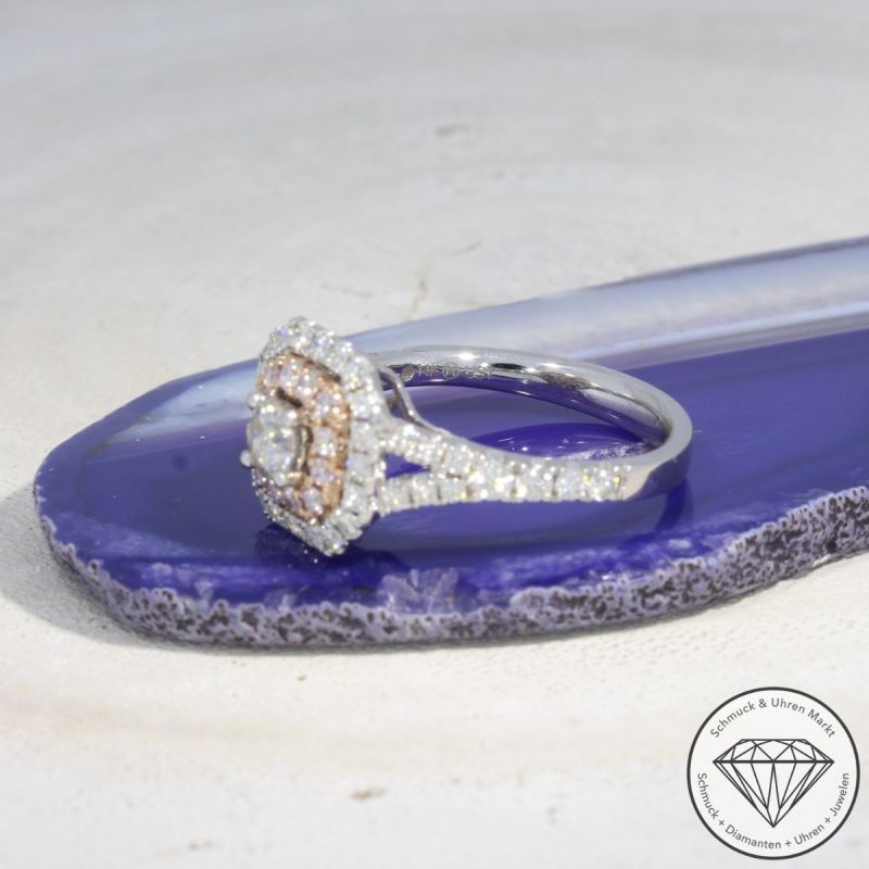 Wert 4450 € Bicolor Brillant Ring (1,09 carat) in 585er 14 K Gold - 94927