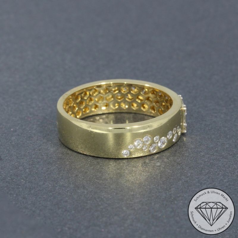 Wert 3190 € Brillant Diamant Ring in 585er 14 Karat Gelbgold - H1769