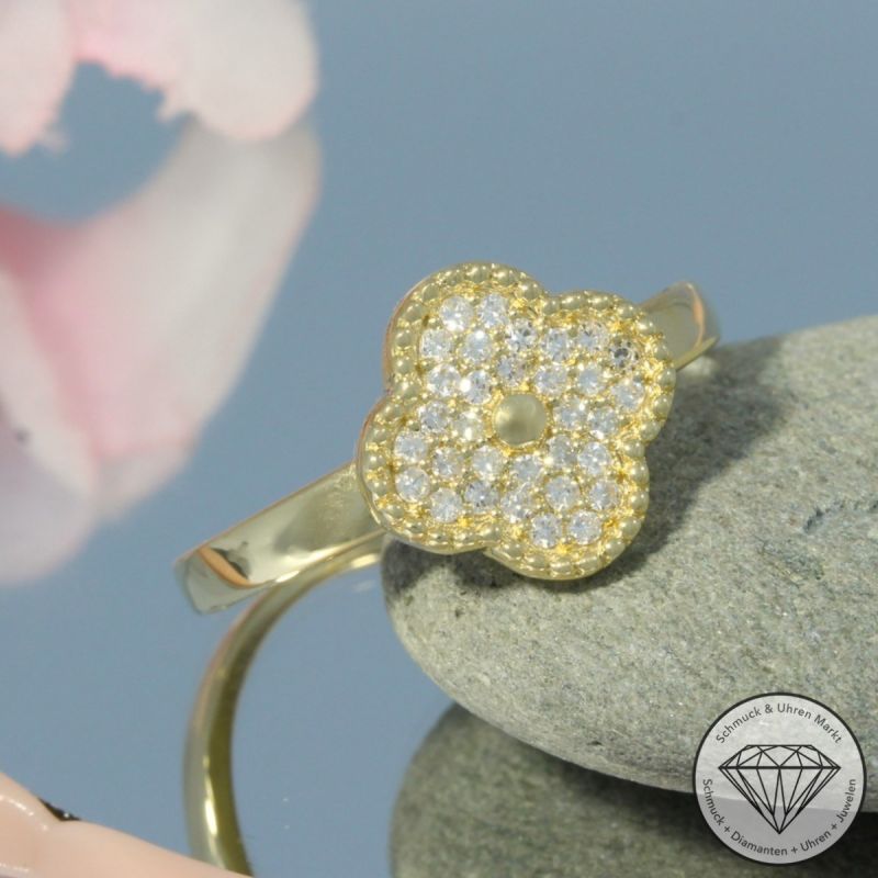 Wert 1990 € Diamant Ring (0,20 carat) in 585er 14 K Gelbgold - 94939