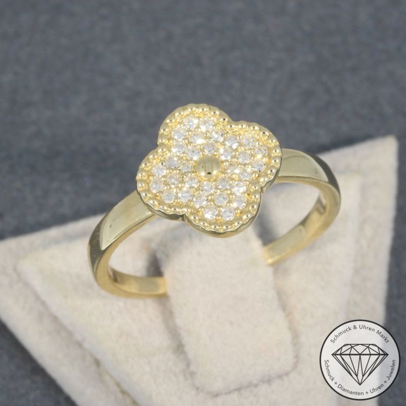 Wert 1990 € Diamant Ring (0,20 carat) in 585er 14 K Gelbgold - 94939