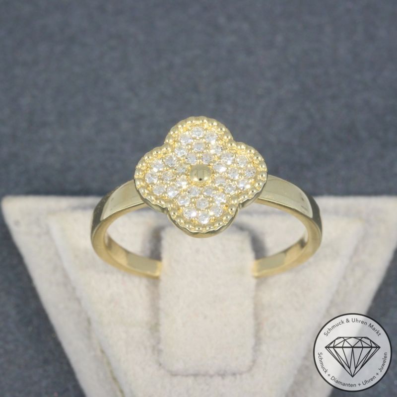 Wert 1990 € Diamant Ring (0,20 carat) in 585er 14 K Gelbgold - 94939