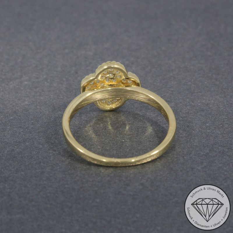 Wert 1990 € Diamant Ring (0,20 carat) in 585er 14 K Gelbgold - 94939